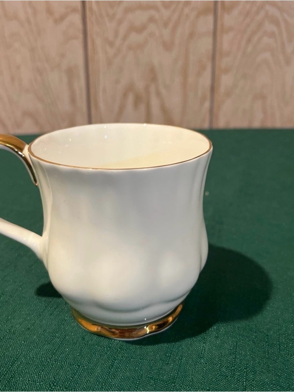 Royal Albert White Teacup with Gold Marking